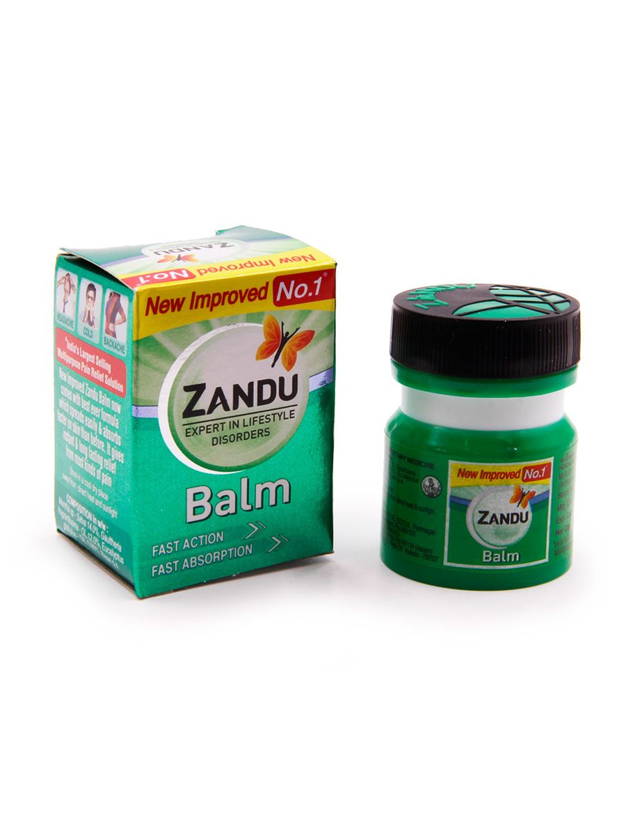 Бальзам Zandu Green Занду Против боли и простуды 8гр