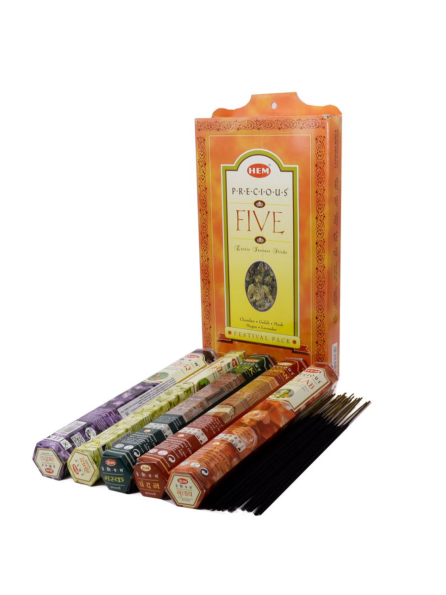 Подарочный набор PRECIOUS 5 FESTIVAL PACK 5 ароматов в одном наборе (5X20палочек)