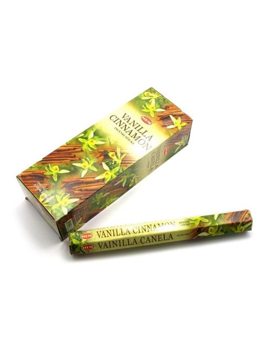 Благовония HEM VANILLA CINNAMON Ваниль корица уп-6шт