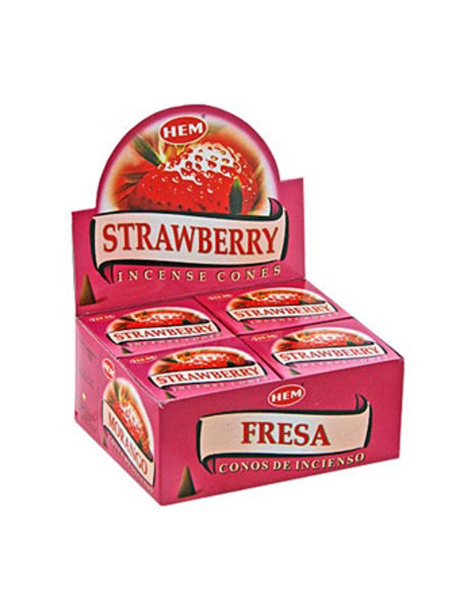 Благовония конусы HEM Strawberry Клубника уп-12шт