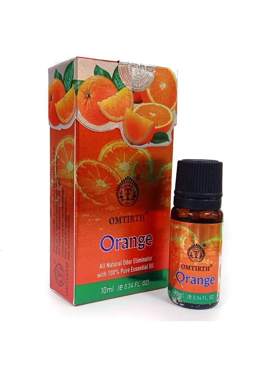 Ароматическое натуральное масло Orange OMTIRTH 10мл Индия