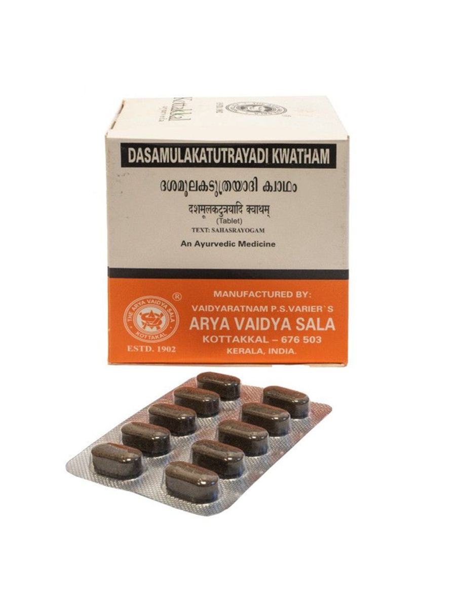 Dasamulakatutrayadi Kwatham растительный препарат от кашля 100 таб