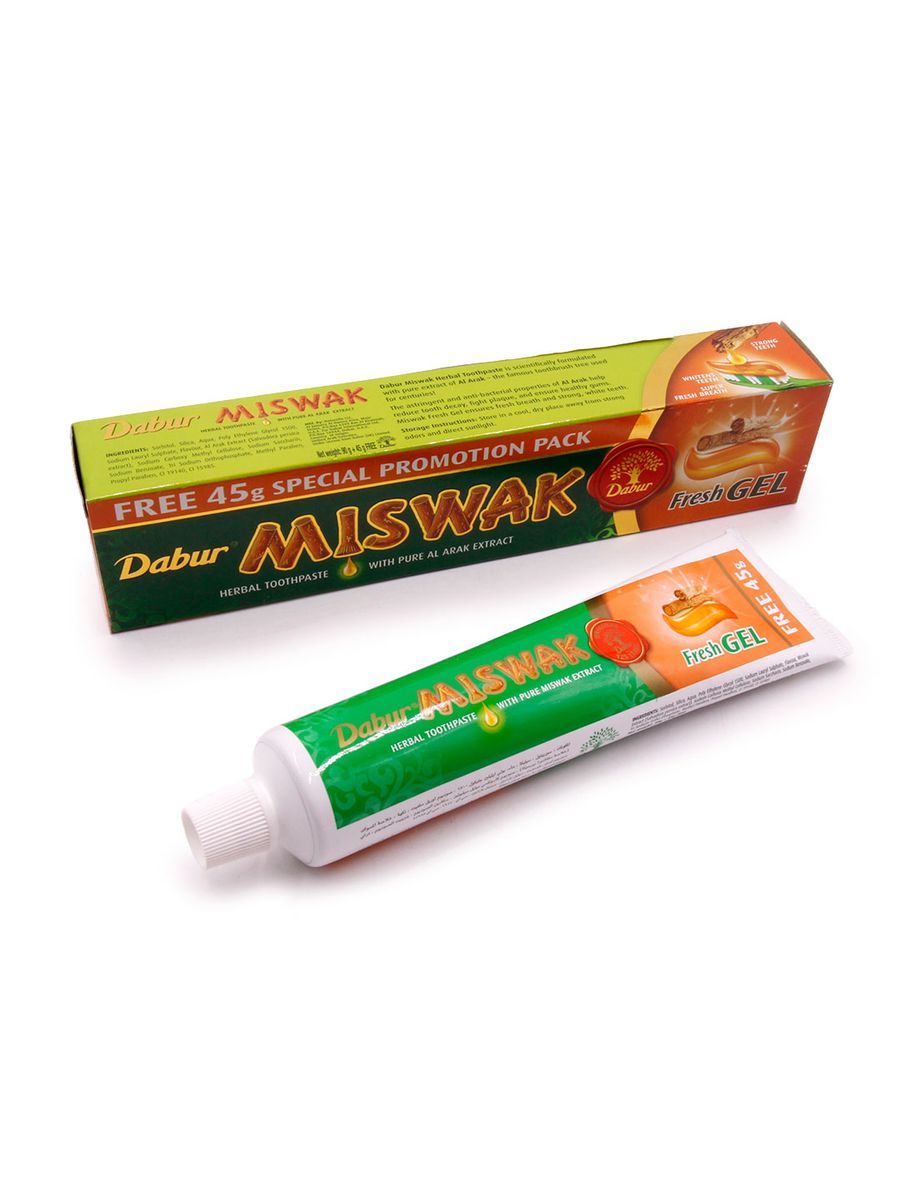 Зубная паста Dabur Miswak Fresh GEL аюрведическая 100гр