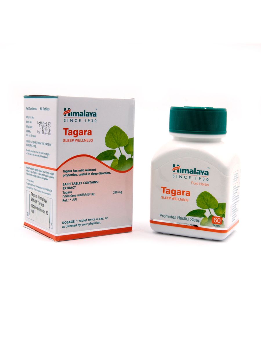 Tagara Himalaya Тагара Здоровый сон Крепкие нервы 60таб