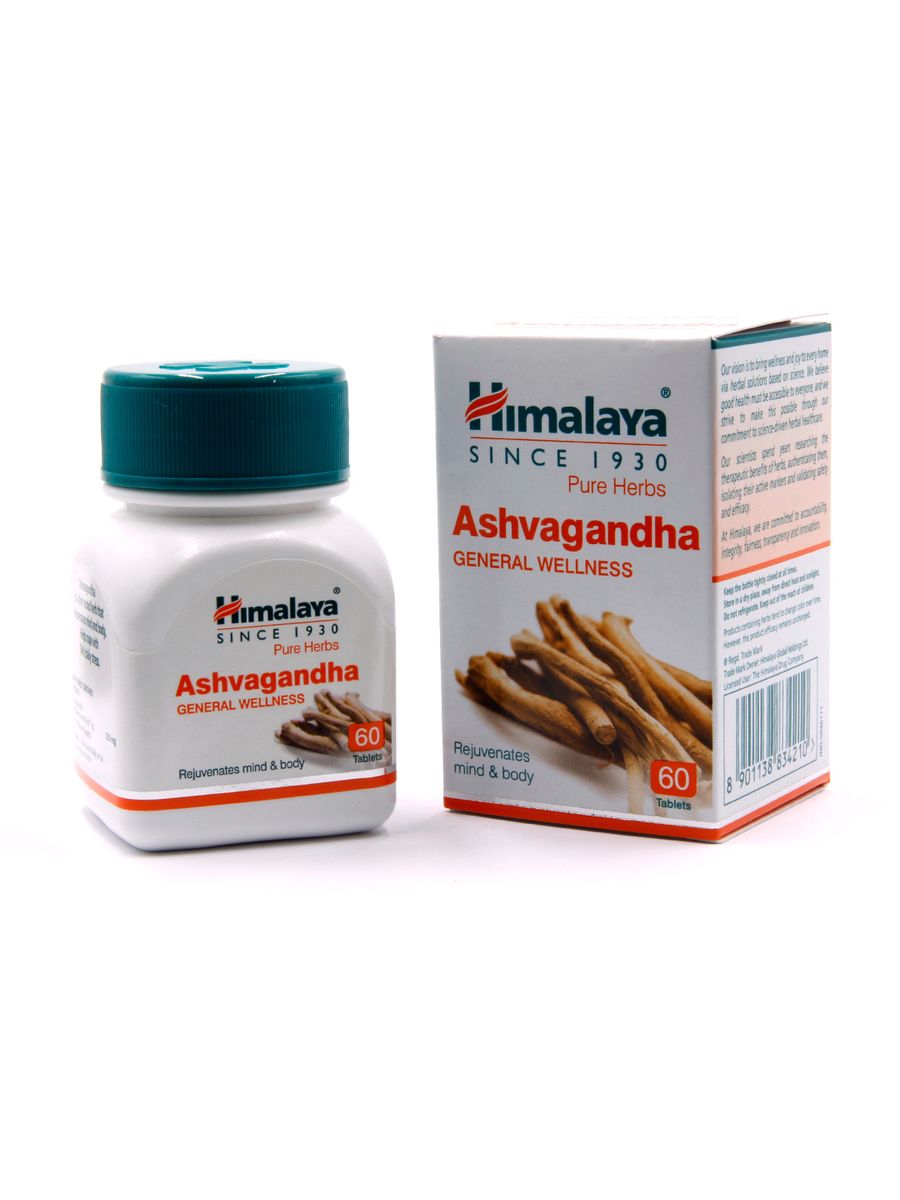 Ashvagandha Himalaya Ашвагандха индийский женьшень 60таб