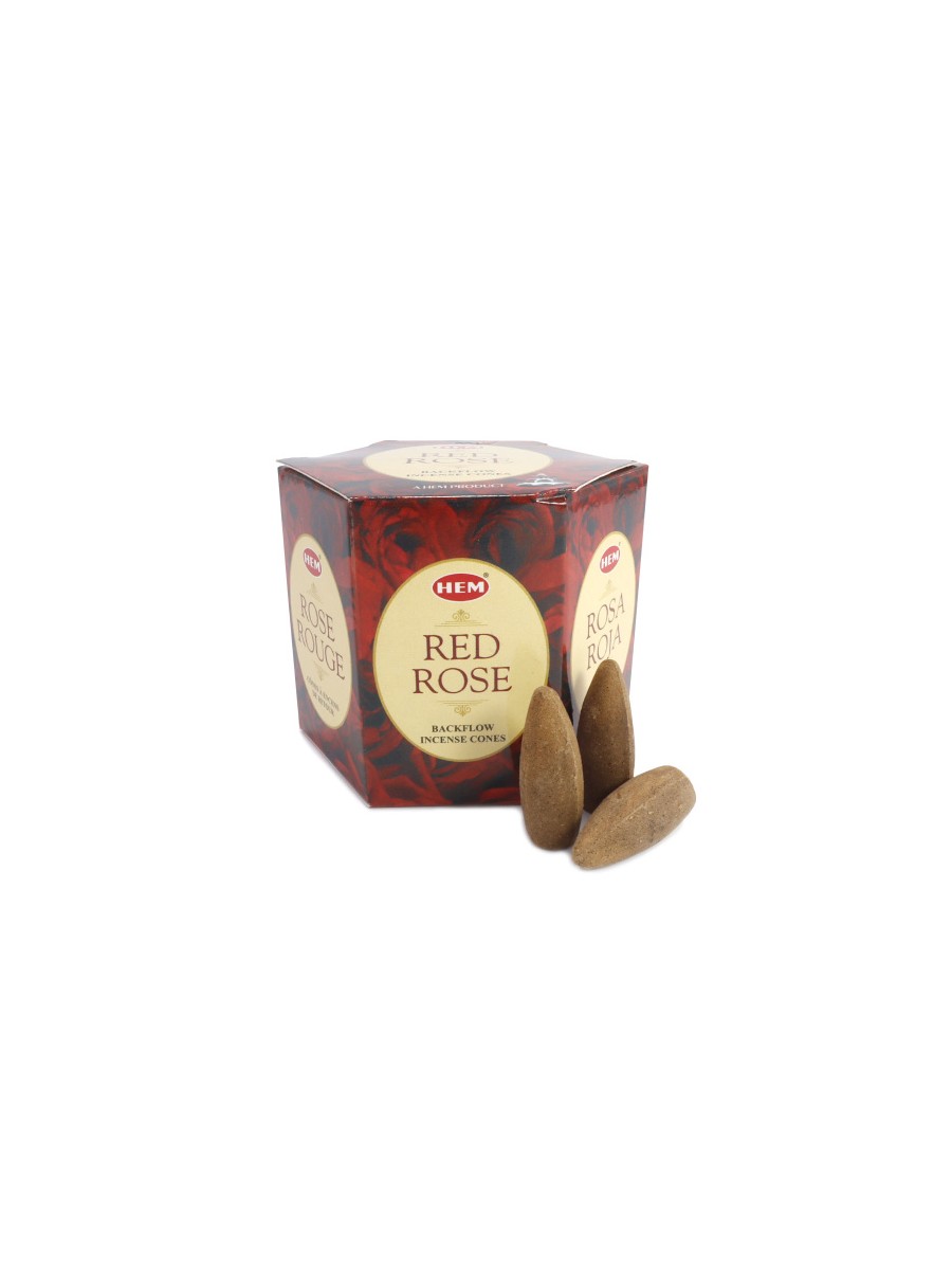 Благовония HEM «пуля Red Rose Красная Роза» конусы