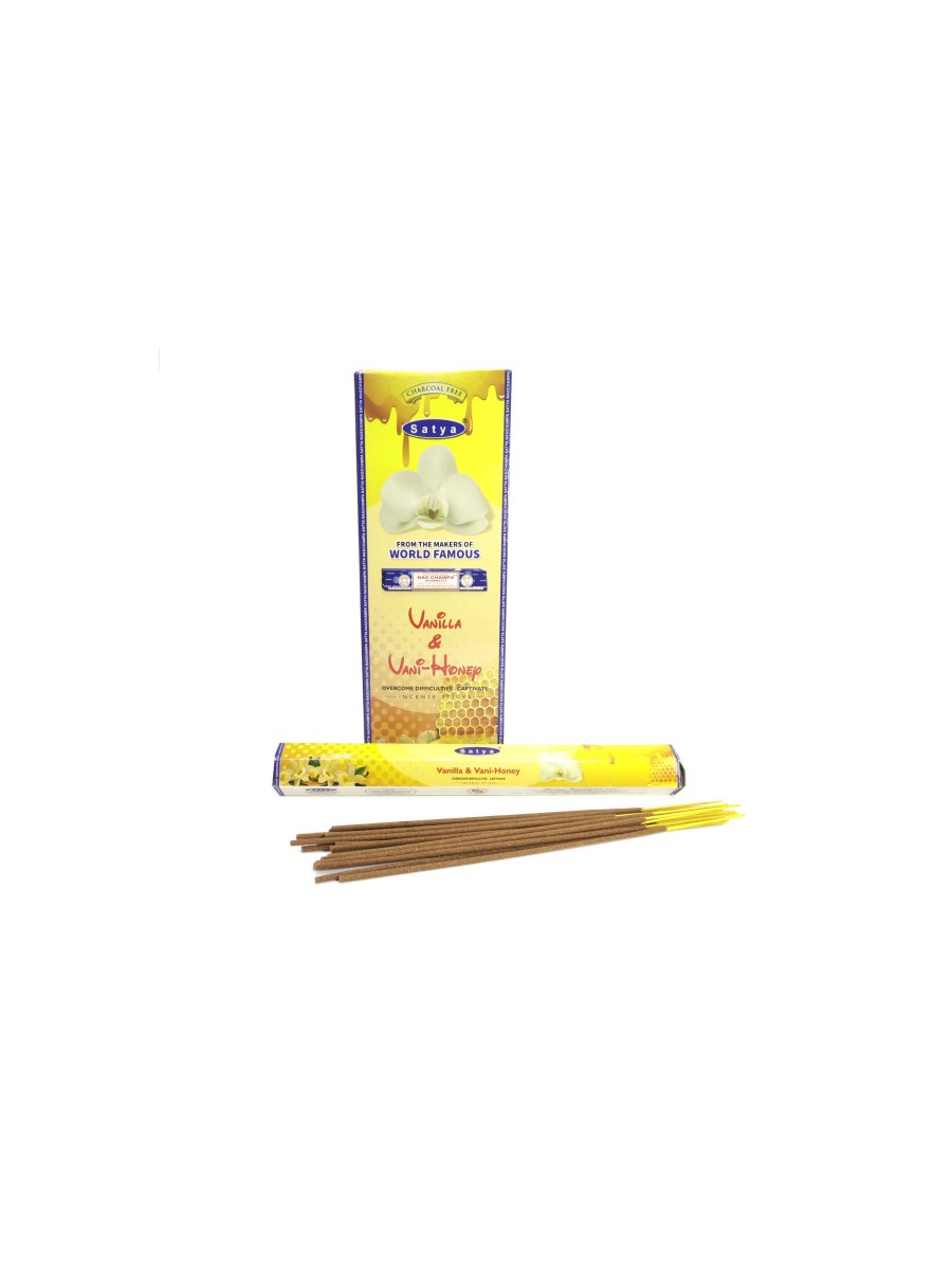 Благовония Satya «Vanilla & Vani Honey Ваниль и Мед»